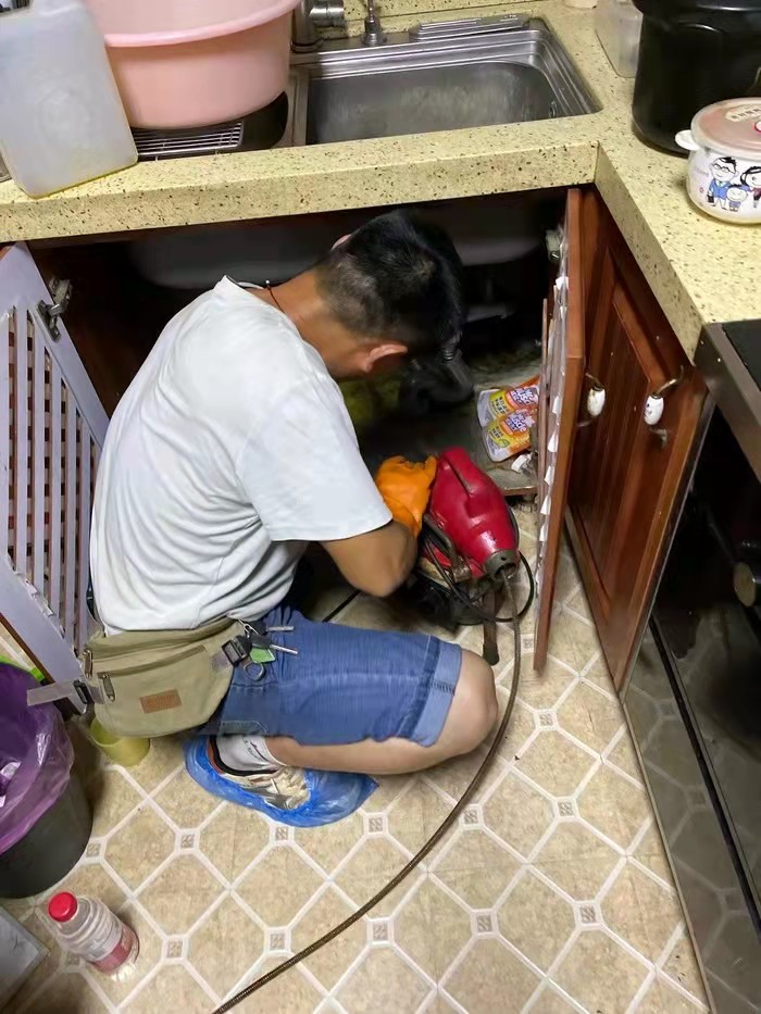 南口街道通下水道